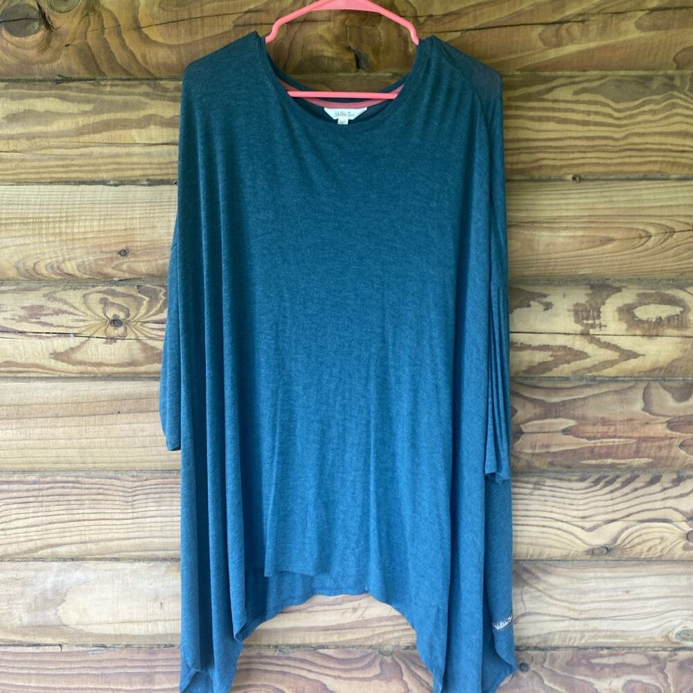 Matilda Jane 3/4 Sleeve Shark Bite Hem Tunic Women's Size XL. J20